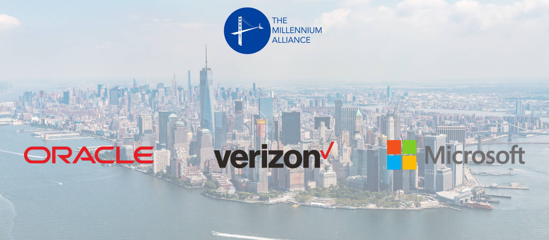 Millennium Alliance Oracle Verizon Microsoft New York Skyline