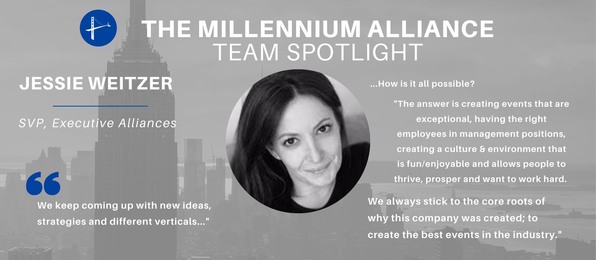 Team Spotlight Jessie Weitzer Millennium Alliance